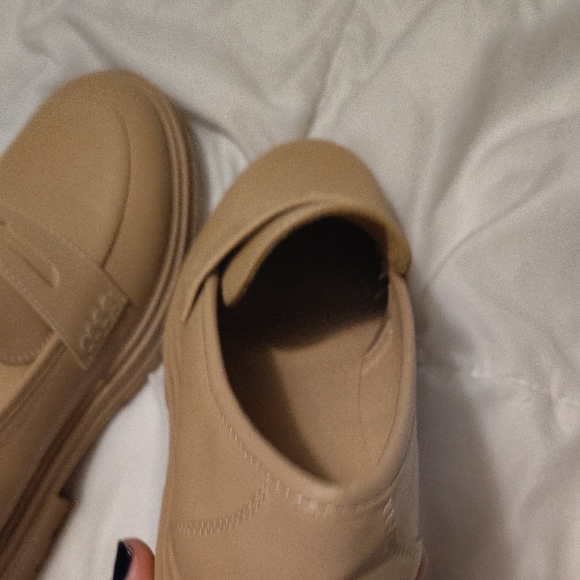 Elegant Women's Tan Slip-On Loafers - Picture 6 of 6